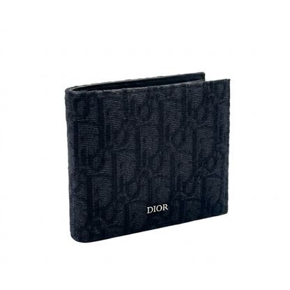 محفظة ديور أوبليك جاكارد ثنائية الطي