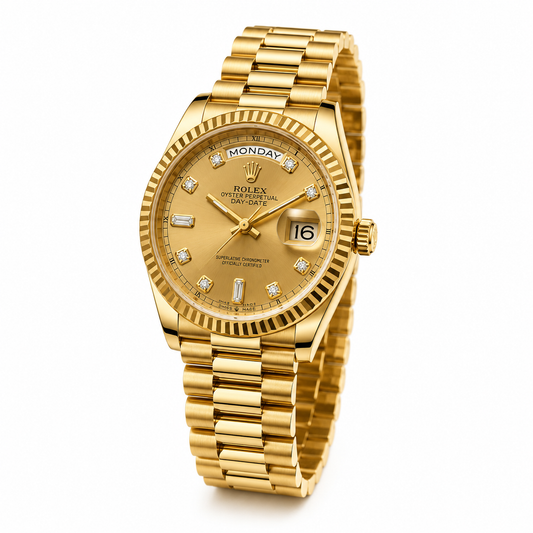 Rolex Day-Date Gold Luxury Watch – Master Quality