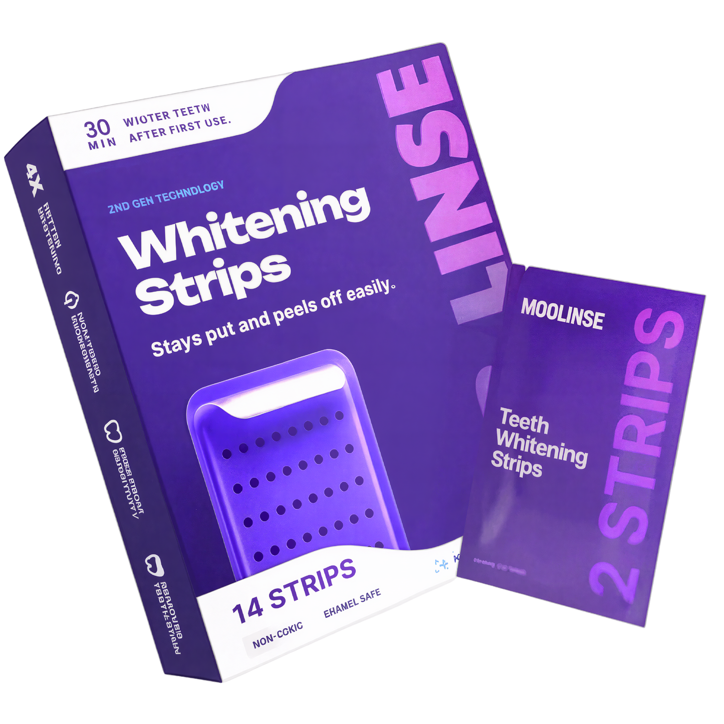 Moolinse Professional Teeth Whitening Strips